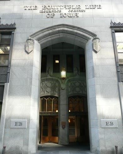 Equitable Building Locust entrance