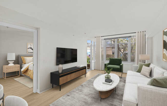 Living Room with Hard Surface Flooring