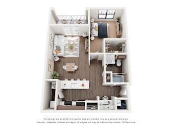 1 bed, 1 bath, 779 sqft, $1,413