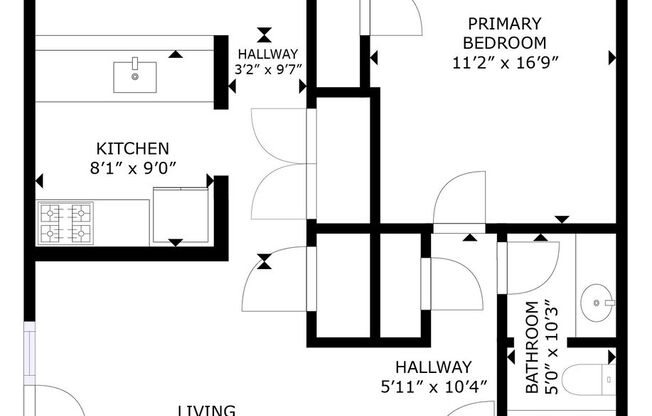 1 bed, 1 bath, 939 sqft, $1,242, Unit 200A