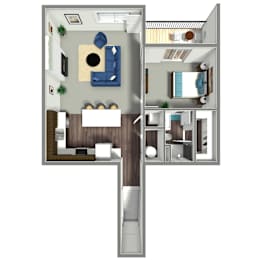 1 bed, 1 bath, 817 sqft, $1,515