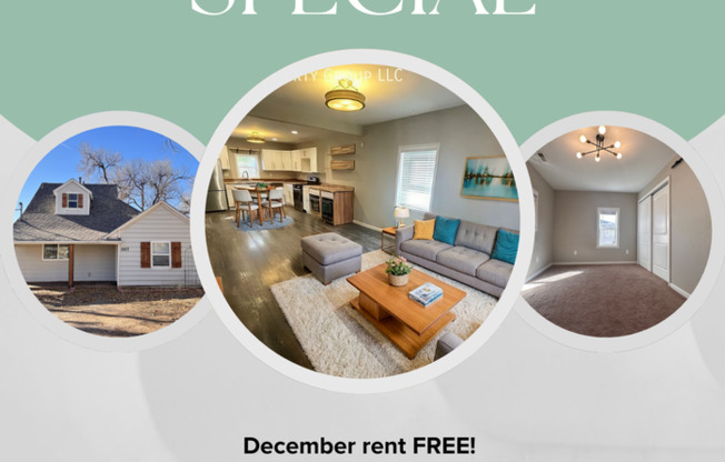 December rent free! Tastefully renovated house in Old Colorado City!