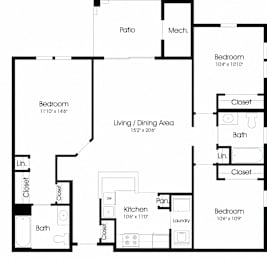 3 beds, 2 baths, 1,180 sqft, $2,694