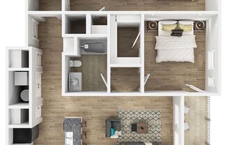 2 beds, 2 baths, 1,200 sqft, $1,720, Unit 5-204