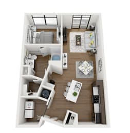 1 bed, 1 bath, 823 sqft, $1,504