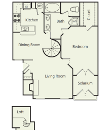 1 bed, 1 bath, 1,041 sqft, $1,832