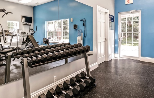 Fully Equipped Fitness Center at Landings Apartments, The, Bellevue, Nebraska