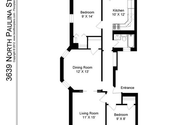 2 beds, 1 bath, 1,125 sqft, $2,995, Unit 3639-2
