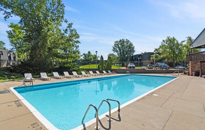 outdoor swimming pool at the apartment