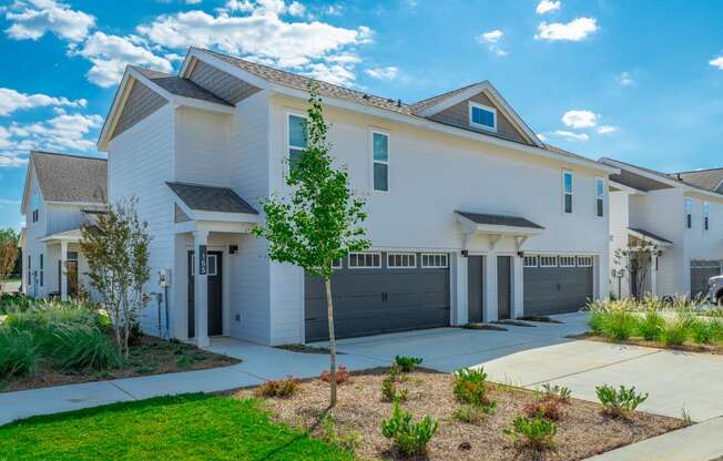 townhouse with 2-car garage and private entry at Anthem Luxury Rentals, Cottages, and Apartment Homes in Huntsville, AL