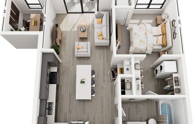 1 bed, 1 bath, 790 sqft, $1,890, Unit 120