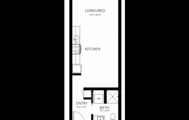 Studio, 1 bath, 440 sqft, $1,371