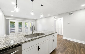 Upgraded Kitchen Granite Countertops Stainless Steel Appliances at Balfour Chastain, Sandy Springs, GA