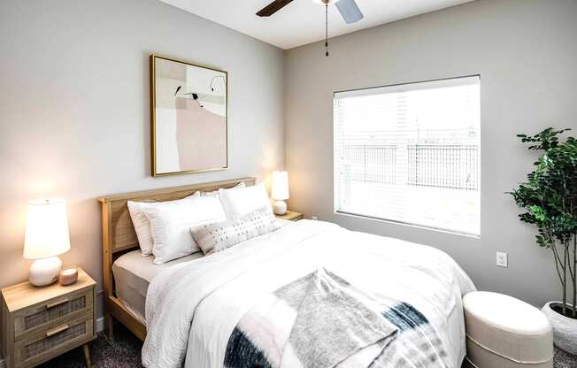 Luxury studio, one, and two bedroom apartment homes featuring granite countertops, stainless steel appliances, and fireplaces at East Lake Flats in Lincoln, NE