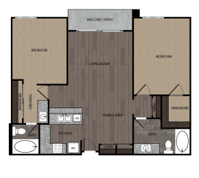 2 beds, 2 baths, 953 sqft, $2,495