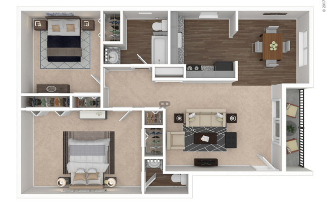 2 beds, 1.5 baths, 1,020 sqft, $1,130