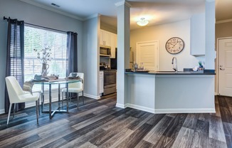 Dining area off of the kitchen
