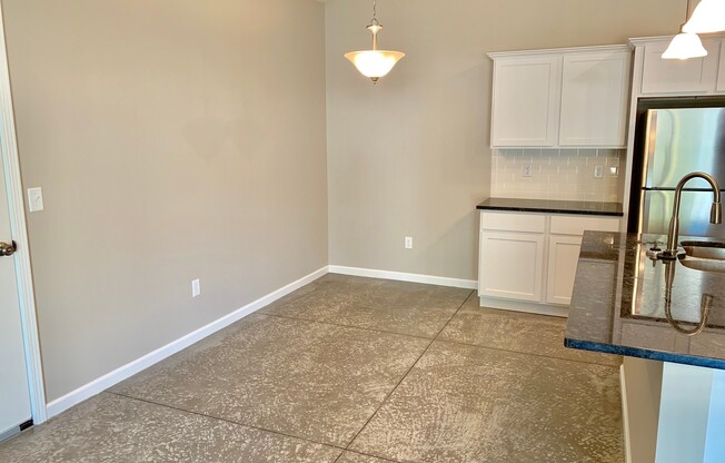 Recent construction --  3 bed/ 2 bath Duplex & 2 car garage