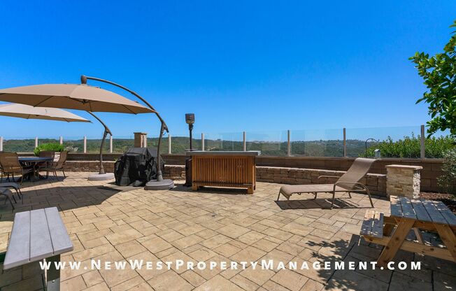 Renovated Carmel Valley 4 Bedroom at Costa Del Sol! Canyon Views! Small Pet OK! Available Now!