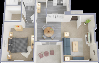 1 bed, 1 bath, 770 sqft, $895