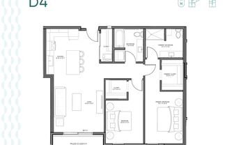 2 beds, 2 baths, 1,088 sqft, $1,895, Unit 110S