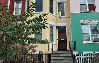 Columbia Heights Four Story Row home for Rent! Two Balconies!