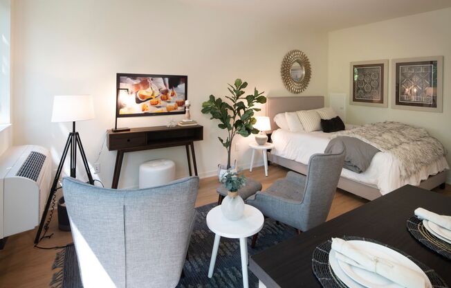 Studio, 1 bath, 411 sqft, $1,455, Unit 409