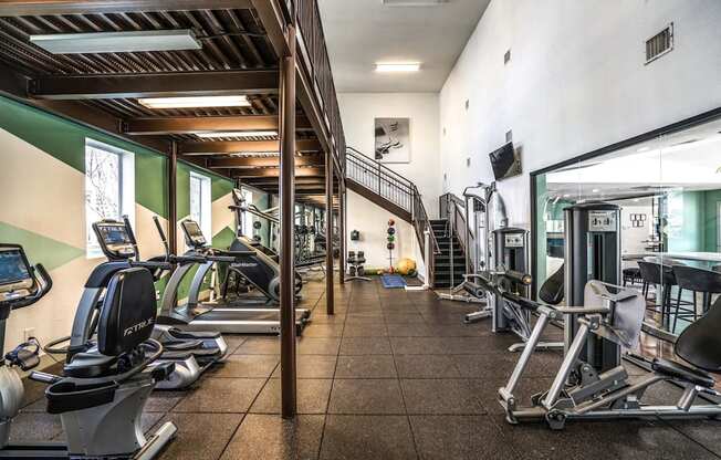 resident fitness center in apartments near the domain