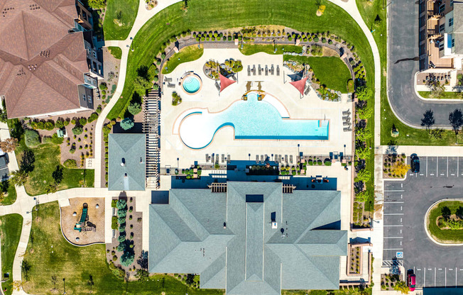 Aerial View Of Pool at Arbour Commons, Westminster, CO, 80023