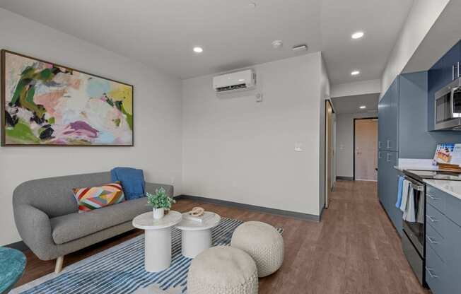 Kitchen and Living Room at Ironside Apartments, Spokane , WA 99202
