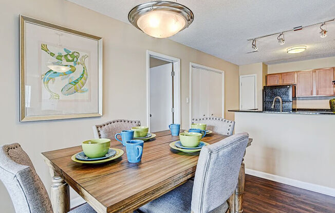 dining room in apartment