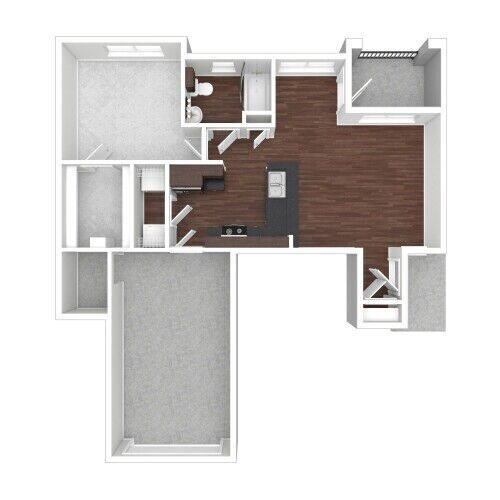 1 bed, 1 bath, 727 sqft, $1,145