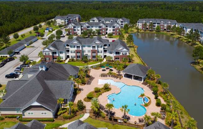 Aerial view at Abberly Chase Apartment Homes, South Carolina