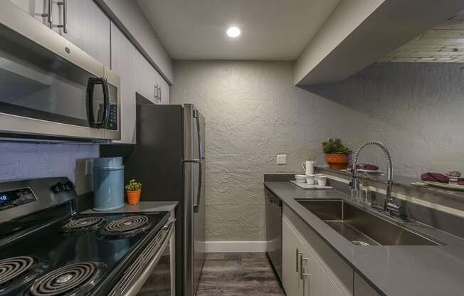 The Icon on Central Apartments in Phoenix, Arizona Model Kitchen