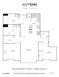 2 beds, 2 baths, 942 sqft, $5,475