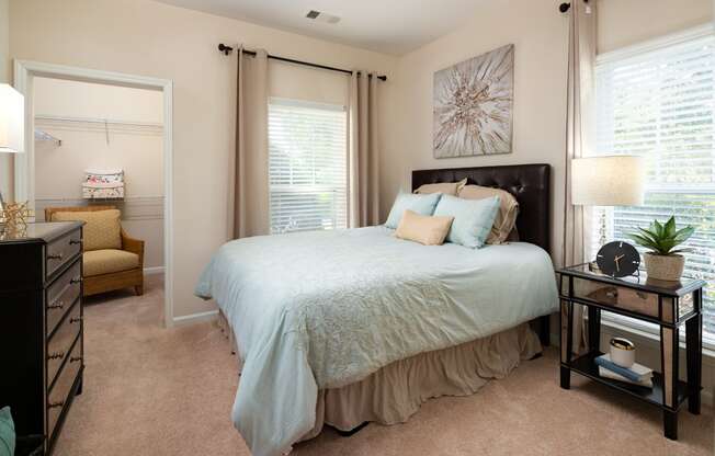 Large Comfortable Bedrooms at Abberly Green Apartment Homes, North Carolina