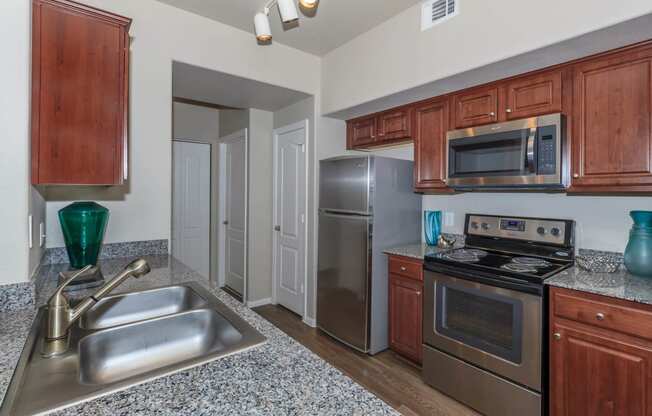 Wooden cabinets at The Summit by Picerne, Nevada