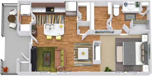 Studio, 1 bath, 659 sqft, $1,139