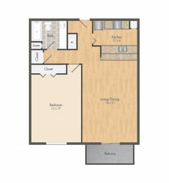 1 bed, 1 bath, 775 sqft, $1,149