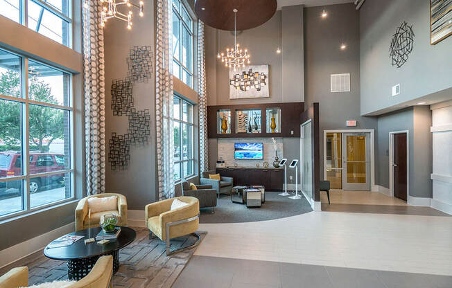 Interactive Clubhouse at Link Apartments® Glenwood South, Raleigh, NC