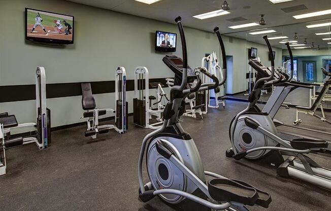 Fitness Center With Modern Equipment at Seven Pines, Alpharetta, GA