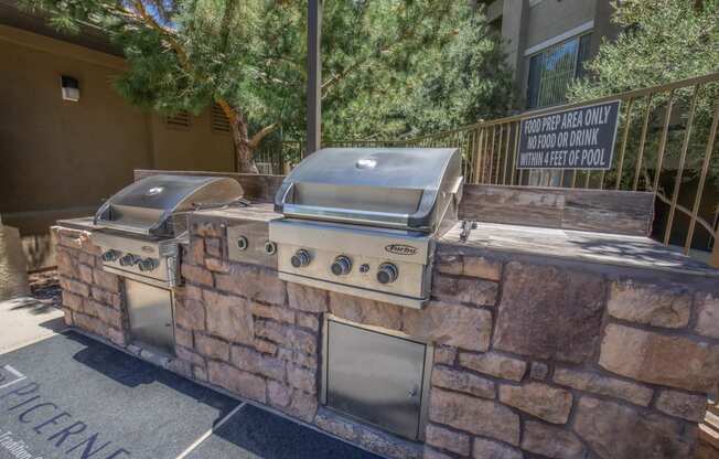 Outdoor Grill Station at The Pavilions by Picerne, Las Vegas