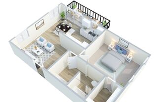 1 bed, 1 bath, 600 sqft, $1,425, Unit 1445 MEN-09