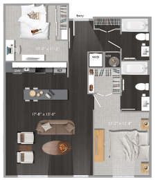 2 beds, 2 baths, 1,026 sqft, $3,225