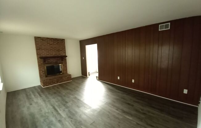 Three bedroom two and one half bath end unit townhome