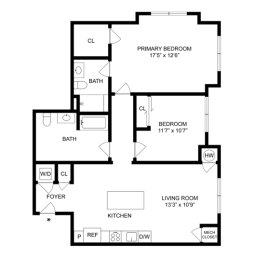 2 beds, 2 baths, 1,045 sqft, $3,240