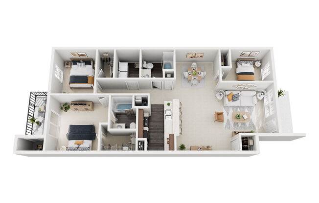 3 beds, 2 baths, 1,384 sqft, $1,364