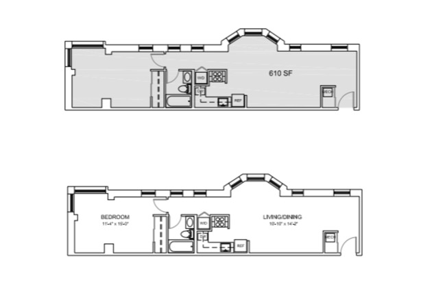 1 bed, 1 bath, 616 sqft, $1,824, Unit C-317