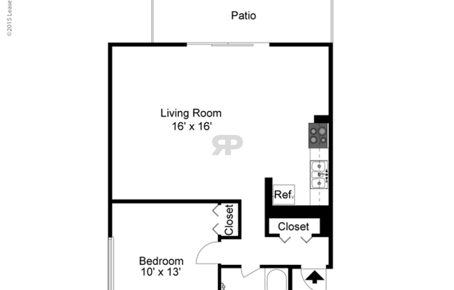 1 bed, 1 bath, 495 sqft, $806