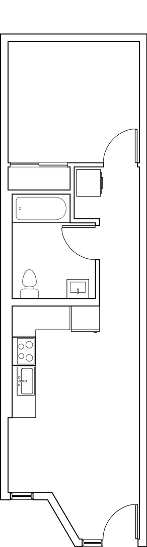1 bed, 1 bath, 486 sqft, $1,945, Unit 305